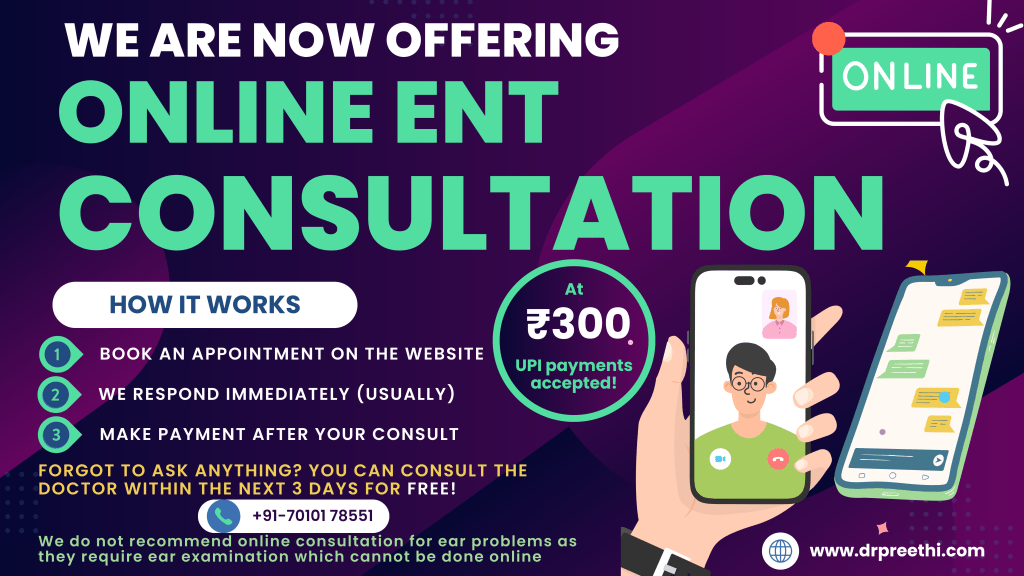 Online ENT consultation in Chennai Tamil Nadu India
Online ENT doctor